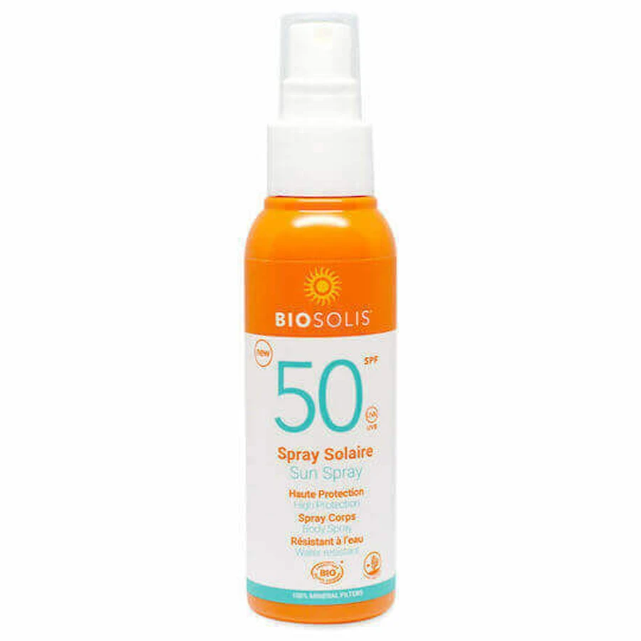 Biosolis Sun Солнцезащитный лосьон для тела SPF50 спрей 100 мл: цены и характеристики