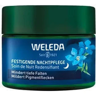 Weleda Блакитна тирлич та едельвейс Тонізуючий, реконструюючий та проти пігментних плям нічний крем для обличчя з колагеном 40мл