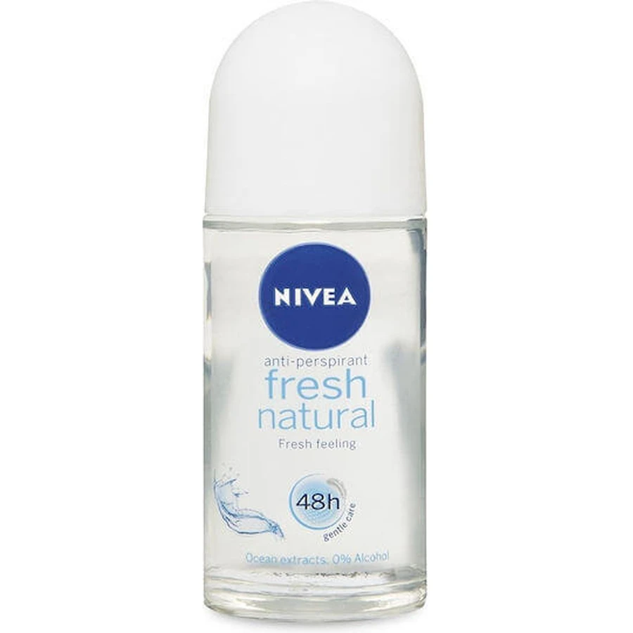 Nivea Fresh Свежесть Натуральный антиперспирант-дезодорант 48ч ролл-он 50мл: цены и характеристики