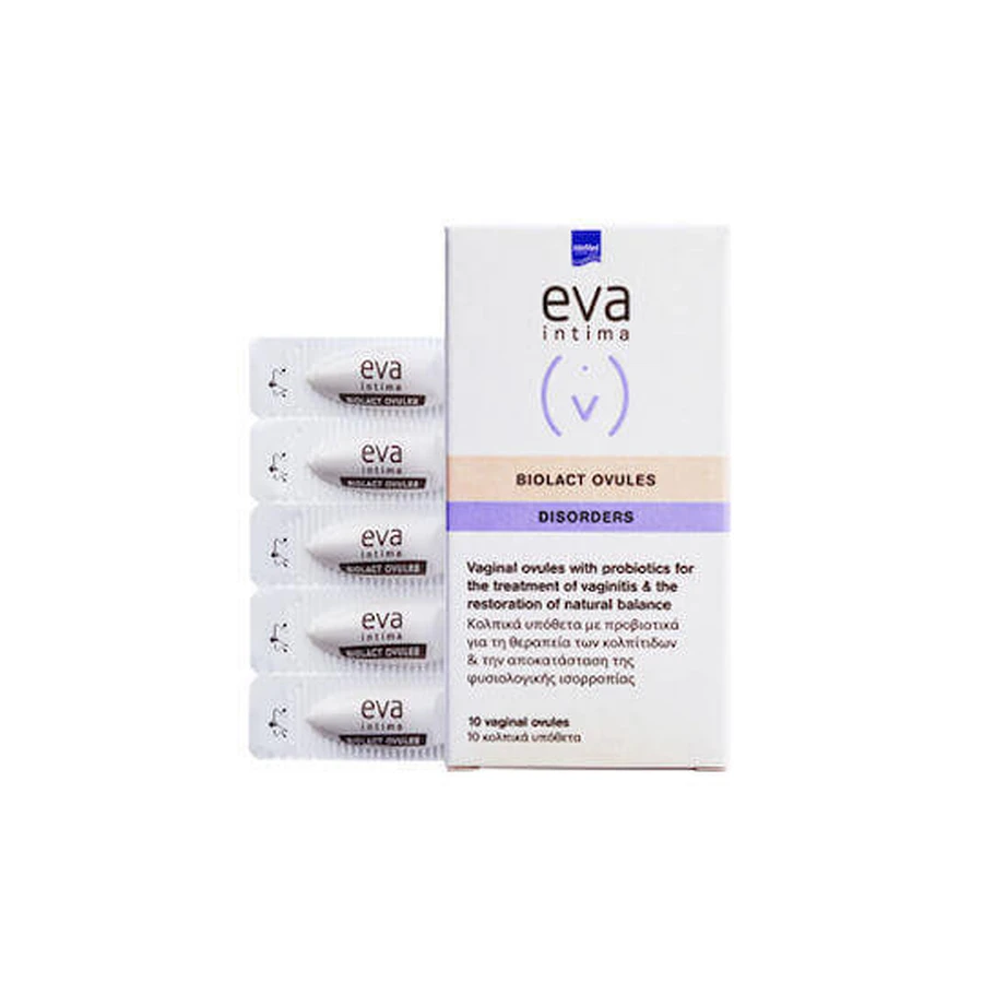InterMed Eva Intima Biolact Biolact Ovules Disosrders Intimate Hygiene Products 10pcs: цены и характеристики