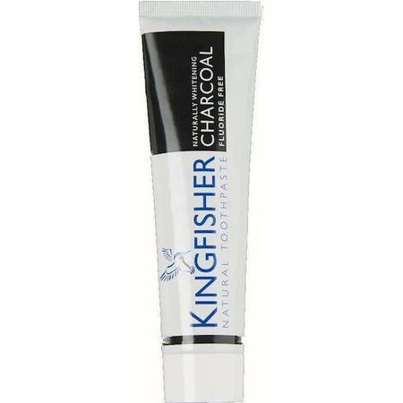 Kingfisher Charcoal Натуральна відбілююча зубна паста з активованим вугіллям та безфторною відбілюючою зубною пастою 100мл: ціни та характеристики
