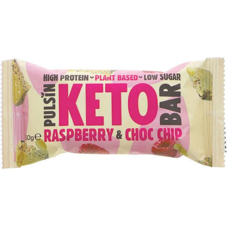 Pulsin Keto Protein Bar со вкусом малины и шоколадной крошки 50 гр.: цены и характеристики