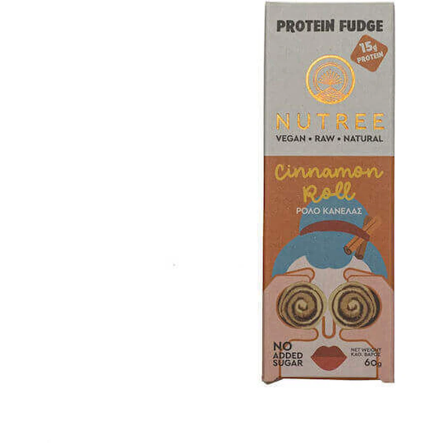 Nutree Fudge Протеїновий рулет з корицею зі смаком помадки 60гр: ціни та характеристики