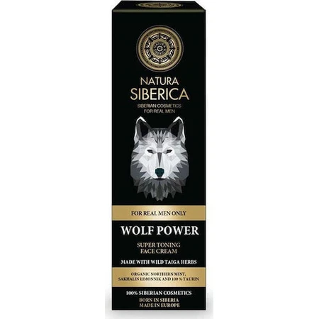Natura Siberica Men Wolf Power Зволожуючий крем для обличчя для чоловіків 24 години з пантенолом 50 мл: ціни та характеристики
