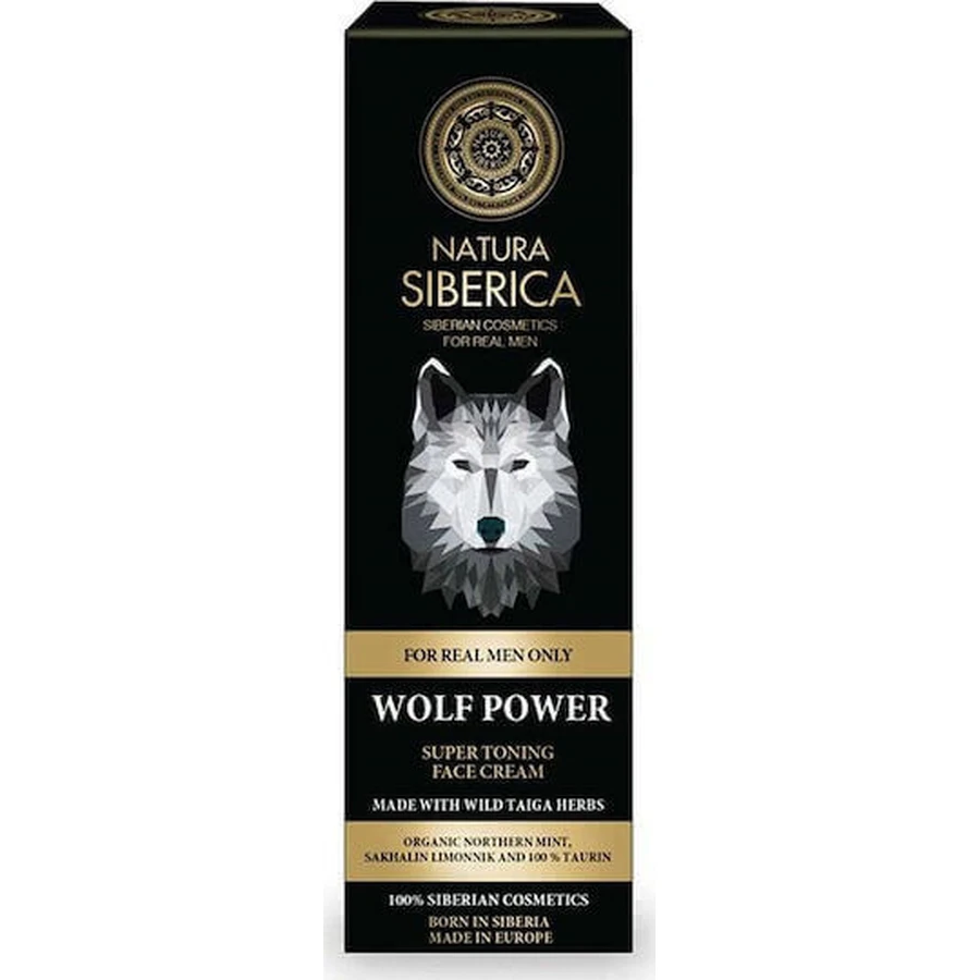 Natura Siberica Men Wolf Power Зволожуючий крем для обличчя для чоловіків 24 години з пантенолом 50 мл: ціни та характеристики