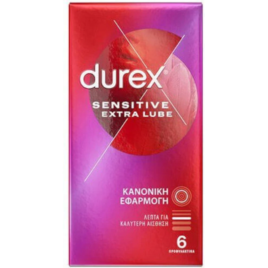 Durex Преконсервант Durex Sensitive Sensitive Extra Lube Преконсервант 6шт: ціни та характеристики