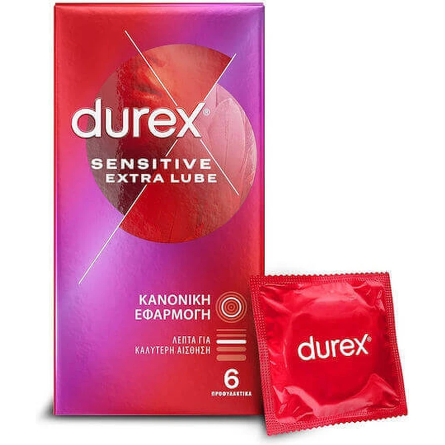 Durex Преконсервант Durex Sensitive Sensitive Extra Lube Преконсервант 6шт: ціни та характеристики