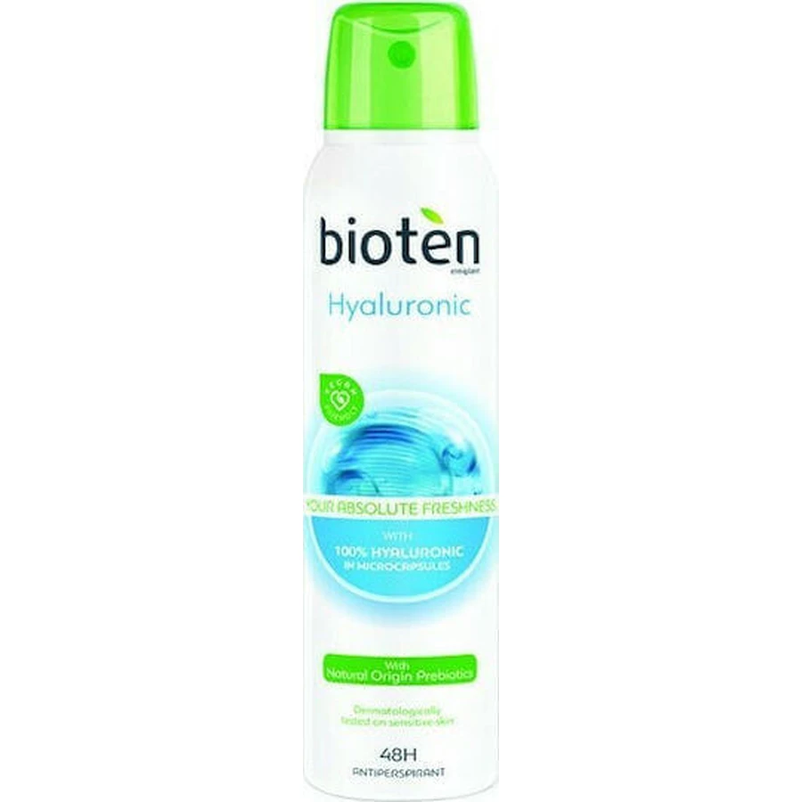 Гіалуроновий дезодорант Bioten Hyaluronic Гіалуроновий дезодорант 48 год Спрей 150мл: ціни та характеристики