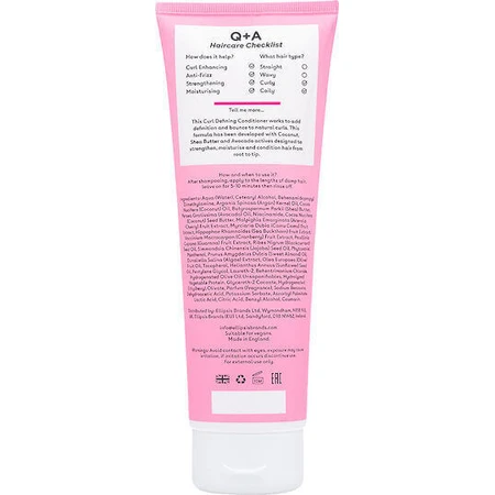 Q+A Natural Skincare Кондиціонер для кучерявого волосся 250 мл: ціни та характеристики