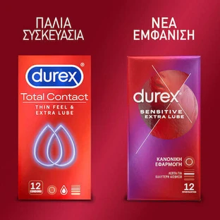 Durex Преконсервант Durex Sensitive Sensitive Extra Lube Преконсервант 12шт