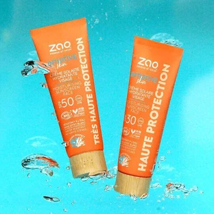 Zao Organic Makeup Intuitive Skin Waterproof Sunscreen Cream Face Sun Protection SPF50 50ml
