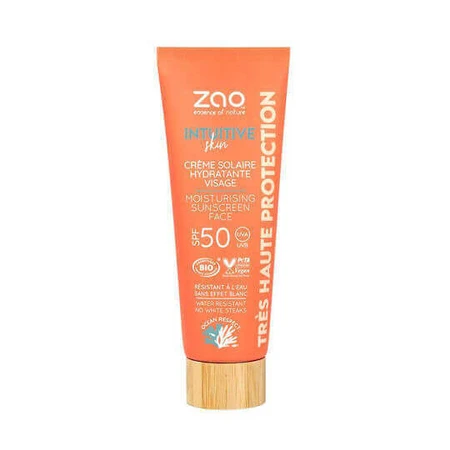 Zao Organic Makeup Intuitive Skin Waterproof Sunscreen Cream Face Sun Protection SPF50 50ml: цены и характеристики