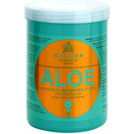 Kallos Aloe Vera Алоэ Вера Увлажняющая восстанавливающая маска для блеска волос 1000 мл: цены и характеристики