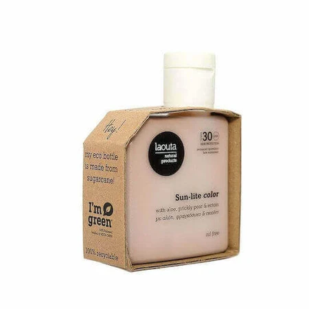 Laouta Natural Products Sun-lite Солнцезащитное масло для лица SPF30 с пигментом 50 мл: цены и характеристики