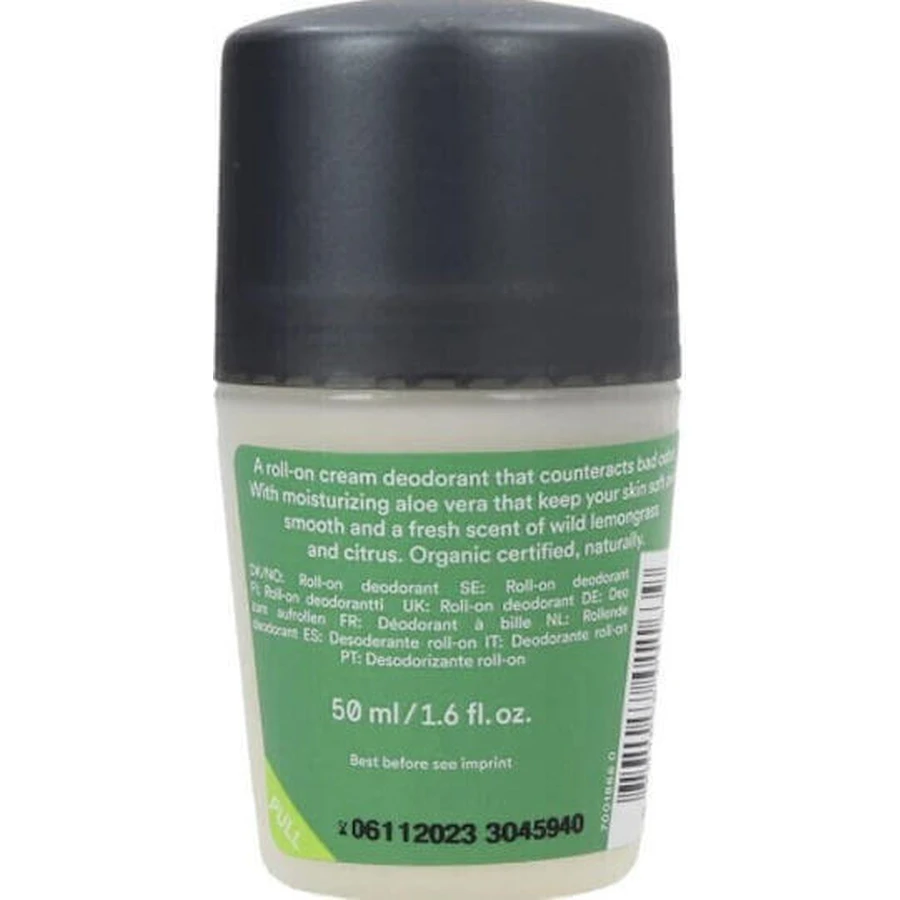 Дезодорант-рулон Urtekram Cream Wild Lemongrass Дезодорант-рулон 50мл: ціни та характеристики