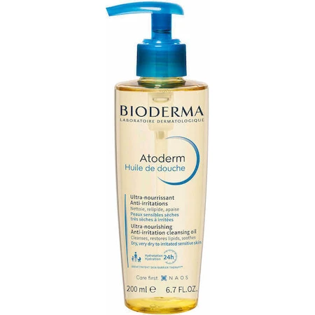 Bioderma Atoderm Ультрапоживна олія для очищення тіла для сухої та дуже сухої шкіри, підходить для атопічної шкіри 200 мл: ціни та характеристики