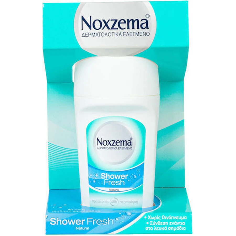 Noxzema Shower Fresh Свежесть натуральный антиперспирант-дезодорант 48ч ролл-он 50мл: цены и характеристики