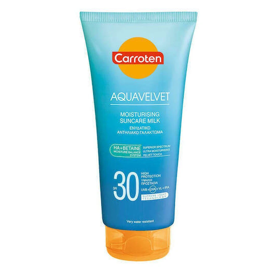 Carroten Milk Aquavelvet Водостойкий солнцезащитный крем для тела SPF30 200 мл: цены и характеристики