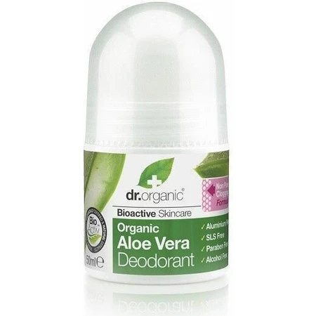 Dr.Organic Aloe Vera Aloe Vera Natural Roll-On Deodorant Aluminium Free 50ml: цены и характеристики