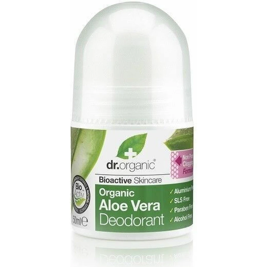 Dr.Organic Aloe Vera Aloe Vera Natural Roll-On Deodorant Aluminium Free 50ml: цены и характеристики