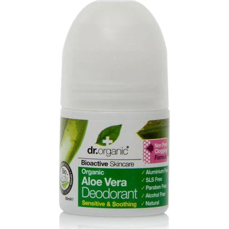 Dr.Organic Aloe Vera Aloe Vera Natural Roll-On Deodorant Aluminium Free 50ml: цены и характеристики