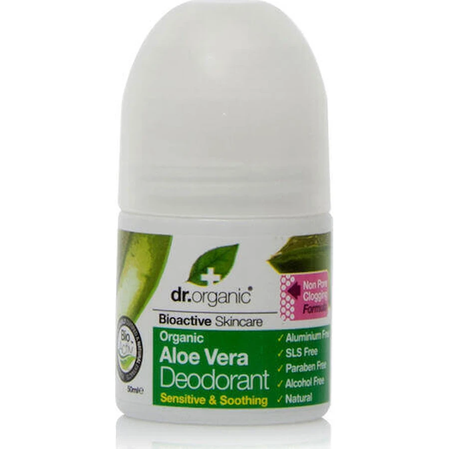 Dr.Organic Aloe Vera Aloe Vera Natural Roll-On Deodorant Aluminium Free 50ml: цены и характеристики