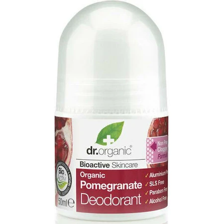 Дезодорант Dr.Organic Pomegranate Гранатовий натуральний дезодорант без вмісту алюмінію 50мл: ціни та характеристики