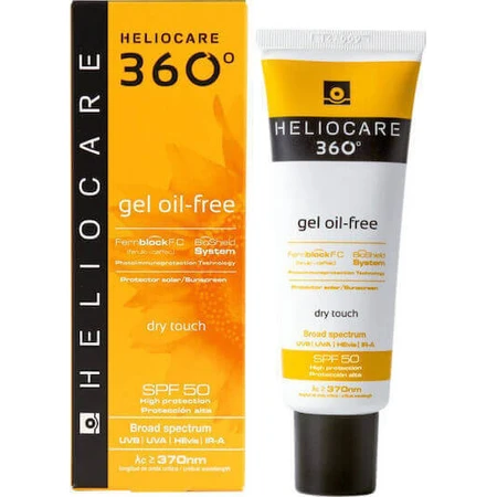Гель для обличчя Heliocare 360 Gel Безмасляний сонцезахисний гель для сухого дотику SPF50 50 мл: ціни та характеристики