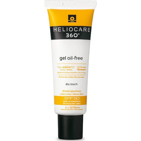 Гель для обличчя Heliocare 360 Gel Безмасляний сонцезахисний гель для сухого дотику SPF50 50 мл: ціни та характеристики