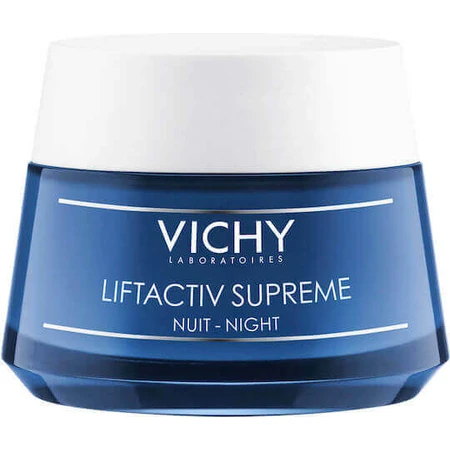 Vichy Liftactiv Liftactiv Supreme Антивіковий і тонізуючий нічний крем для обличчя з гіалуроновою кислотою 50 мл: ціни та характеристики