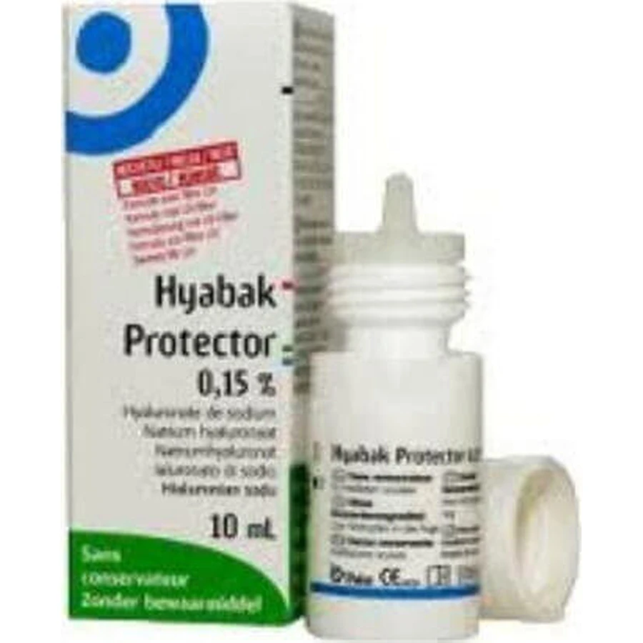 Thea Pharma Hellas Hellas Hyabak Protector 0,15% гіалуронової кислоти очні краплі для сухих очей 10мл: ціни та характеристики
