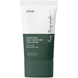 Anua Heartleaf Silky Moisture Sunscreen 50ml Легкий крем с высокой степенью защиты от солнца
