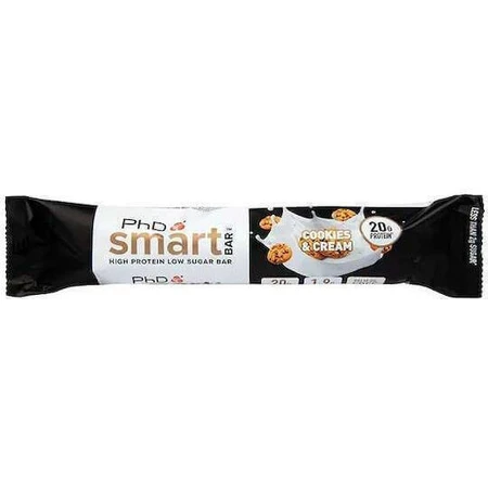 Батончик PhD Smart Bar с 20 г белка и вкусом печенья и сливок 64 г: цены и характеристики