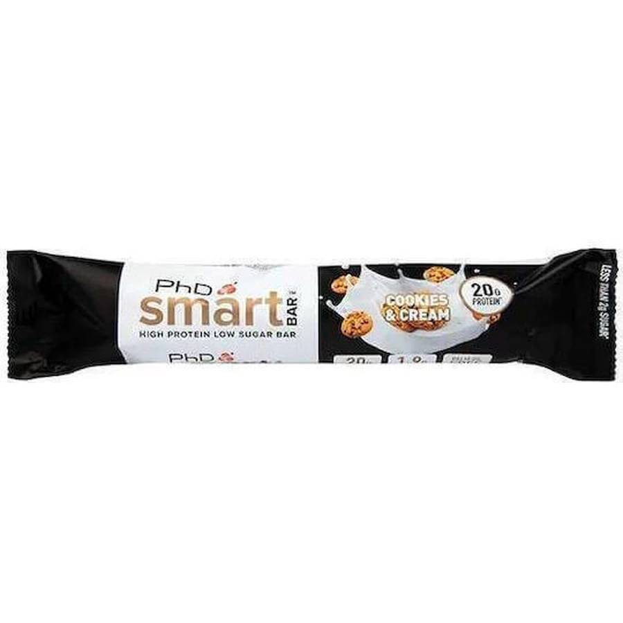 Батончик PhD Smart Bar с 20 г белка и вкусом печенья и сливок 64 г: цены и характеристики