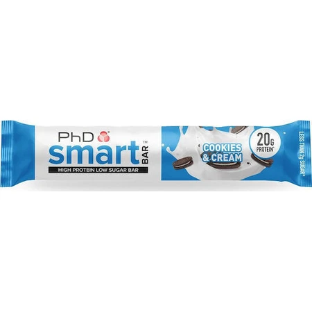 Батончик PhD Smart Bar с 20 г белка и вкусом печенья и сливок 64 г: цены и характеристики