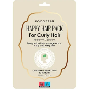 Kocostar Happy Hair Pack Маска для вьющихся волос против пушения 30 мл