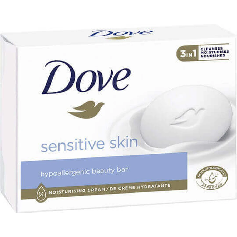 Dove Sensitive Skin Hand & Body Soap Bar 90gr: цены и характеристики