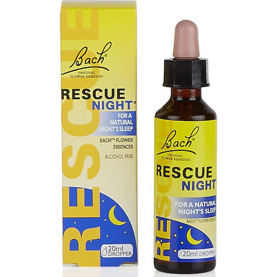 Нічна квіткова есенція Bach Rescue в краплях для розслаблення 10 мл: ціни та характеристики
