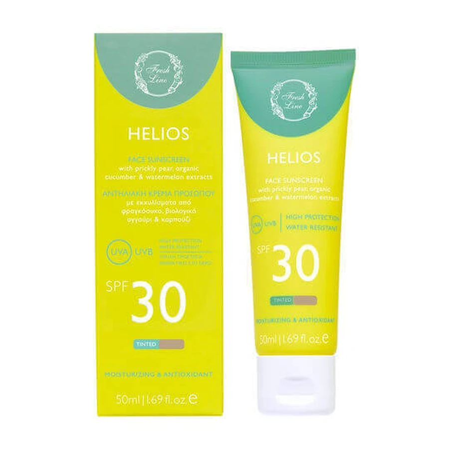 Fresh Line Helios Гелиос Антисолнечный крем для лица SPF30 с пигментом 50 мл: цены и характеристики