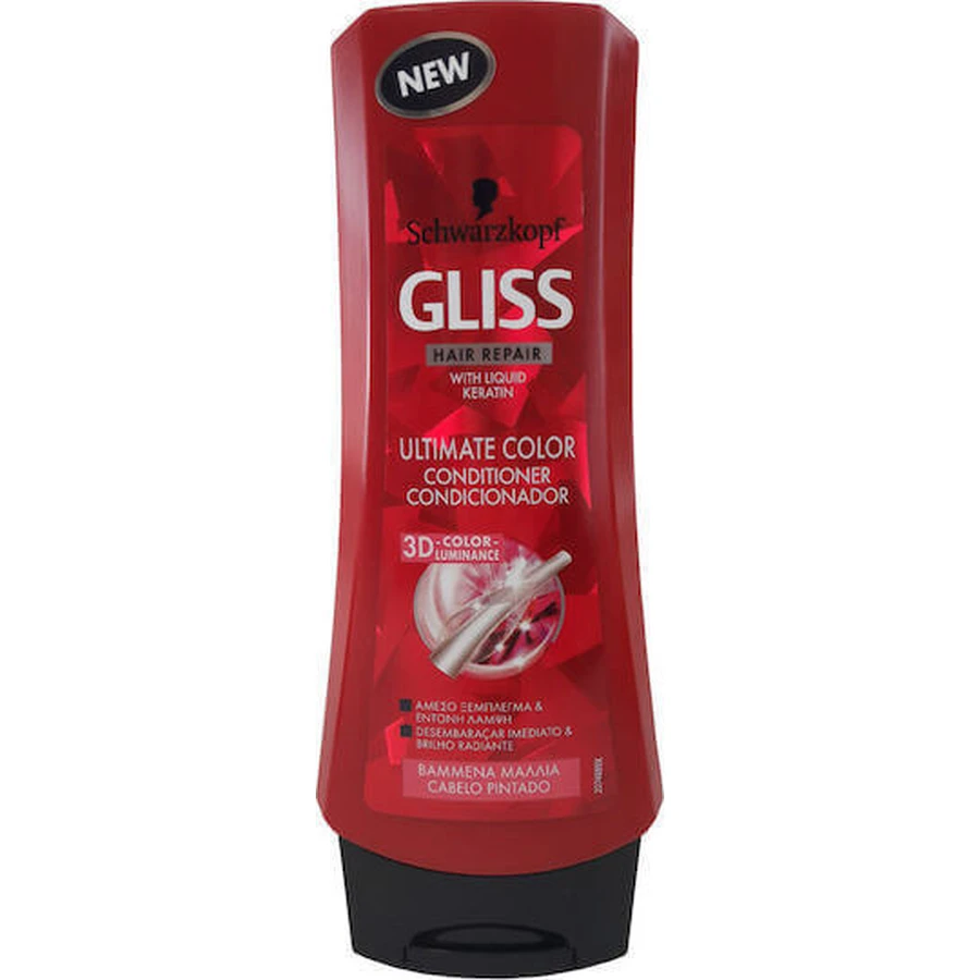 Schwarzkopf Gliss Ultimate Color Кондиціонер для збереження кольору фарбованого волосся 200 мл: ціни та характеристики