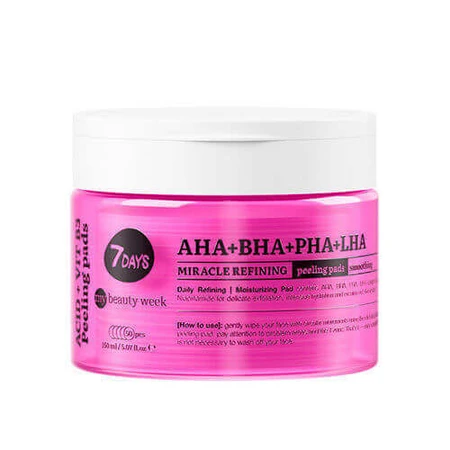 Пилинг для лица 7DAYS AHA+BHA-PHA+LHA в 50 дисках: цены и характеристики