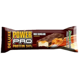 Батончик NatureTech Power Pro Deluxe з 34% протеїну зі смаком солоної карамелі 80гр