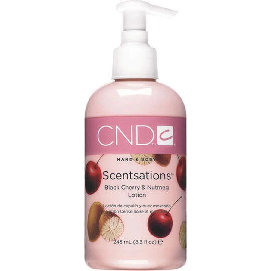 Зволожуючий лосьйон для тіла CND Scentsations Чорна вишня та мускатний горіх з алое вера 245мл: ціни та характеристики