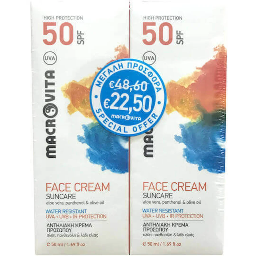 Macrovita Водостойкий солнцезащитный крем для лица SPF50 100 мл: цены и характеристики