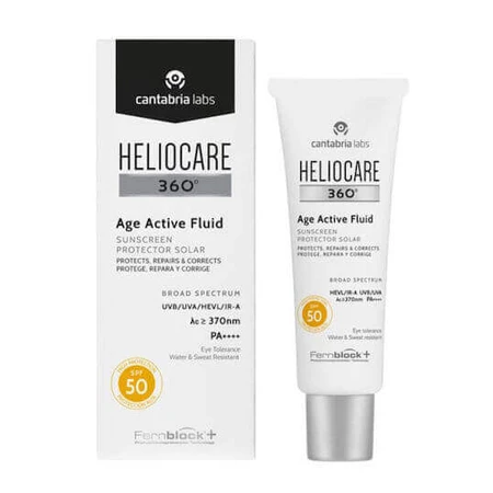 Heliocare 360 Age Активний флюїдний сонцезахисний крем для обличчя SPF50 50 мл: ціни та характеристики