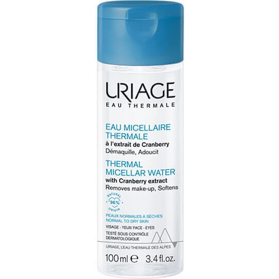 Uriage Thermal Micellar Water Мицеллярная вода для снятия макияжа с лица и глаз 100 мл: цены и характеристики