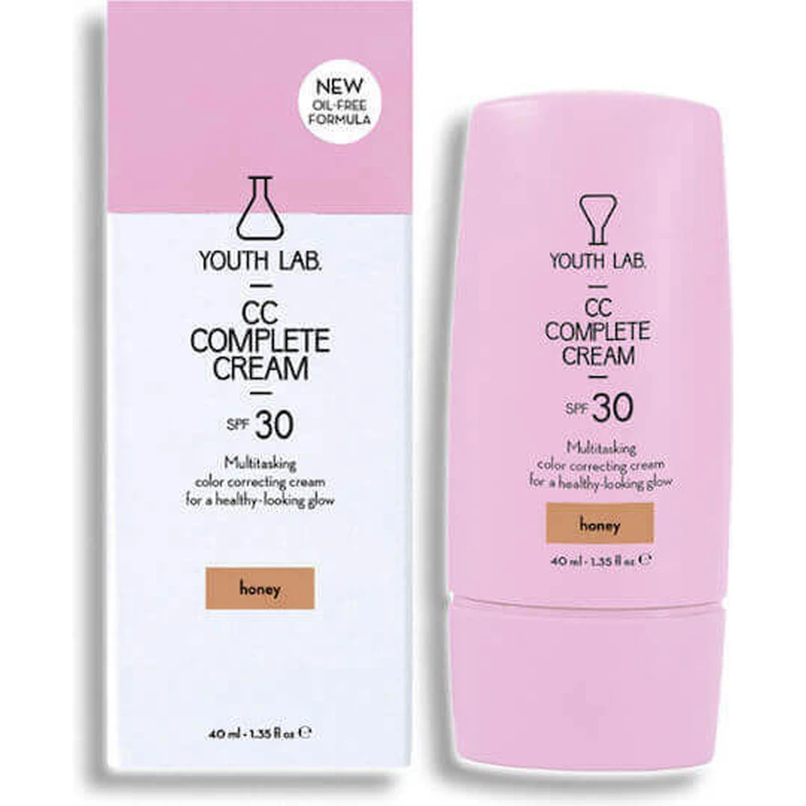 Лаборатория Молодости. Дневной крем для лица Complete CC Honey с SPF30 для увлажнения, устранения несовершенств и пигментных пятен с ниацинамидом 40 мл: цены и характеристики