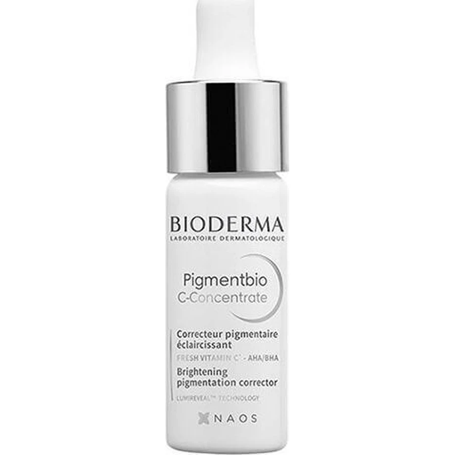 Bioderma Pigmentbio Зволожуюча сироватка для обличчя з вітаміном С та ніацинамідом для детоксикації та освітлення 15 мл: ціни та характеристики