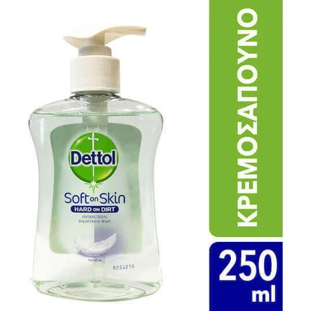Мило-крем Dettol Sensitive М'яке для шкіри Тверде для бруду 250мл: ціни та характеристики