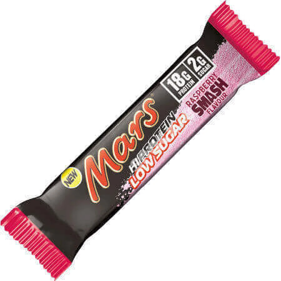 Батончик Mars HiProtein з протеїном 18г та смаком малинового пюре 55г: ціни та характеристики
